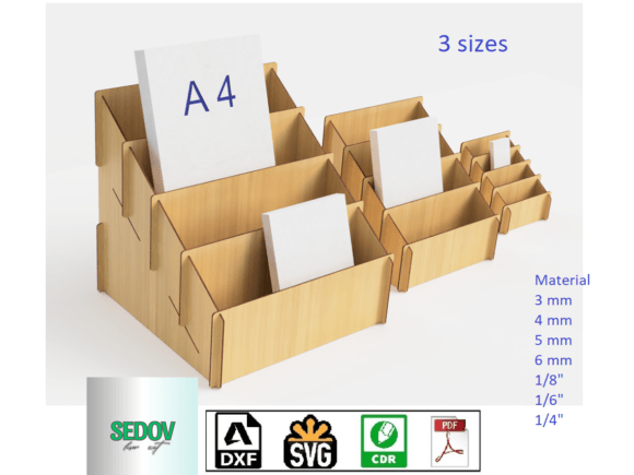 Download Laser Cut 4 Tier Display Case 3 Sizes - Laser Collection