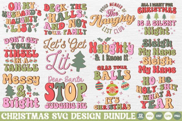Download Funny Christmas Quotes SVG Bundle - Premium Resources