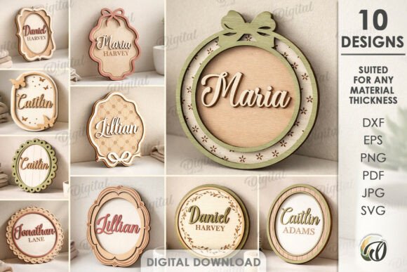 Download Personalized Name Plaques Bundle Laser - Laser Collection