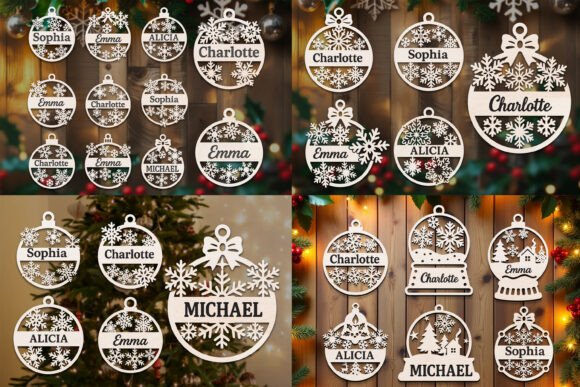 Download Laser Cut Christmas Ornaments SVG Bundle - Svg bundle Collection