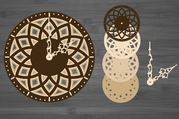 Download Laser Cut Decorative Wall Clock Svg - Laser Collection