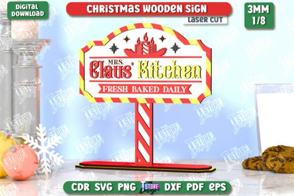 Download Christmas Wooden Sign Laser Cut | CNC - Laser Collection