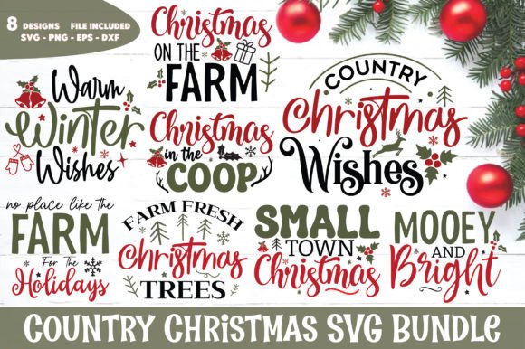 Download Country Christmas SVG Bundle - Svg bundle Collection