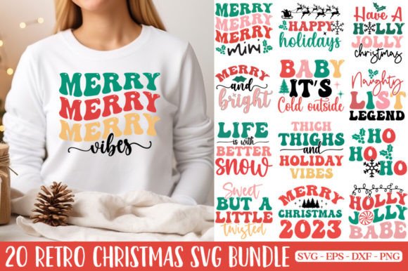 Download Retro Christmas SVG Bundle - Svg bundle Collection