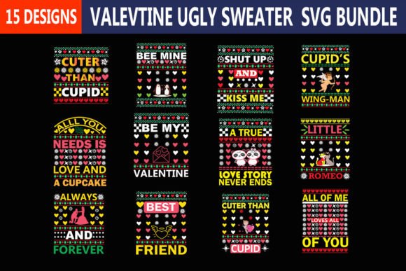 Download Valentine Ugly Sweater Svg Bundle - Svg bundle Collection
