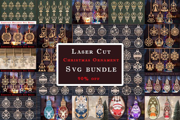 Download Laser Cut Christmas Ornament Svg Bundle - Svg bundle Collection