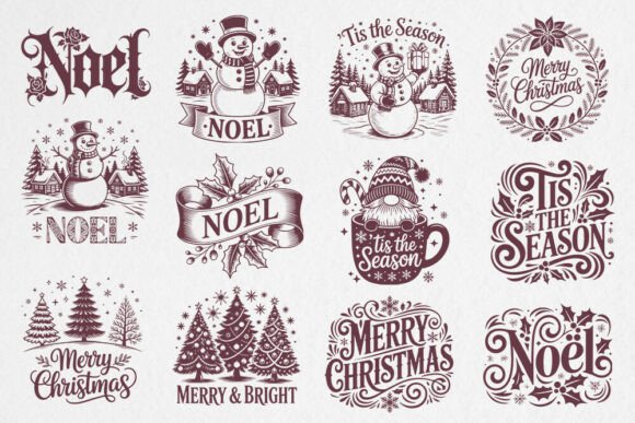 Download Vintage Christmas SVG Bundle - Svg bundle Collection
