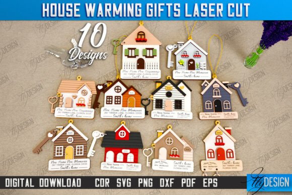 Download Housewarming Gift Laser Cut Bundle | CNC - Laser Collection