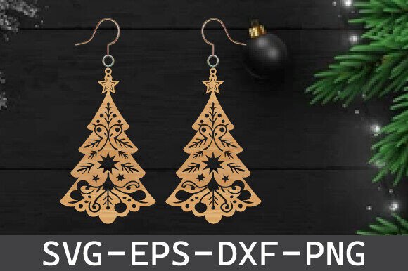 Download Christmas Earring Laser Cut File - Laser Collection
