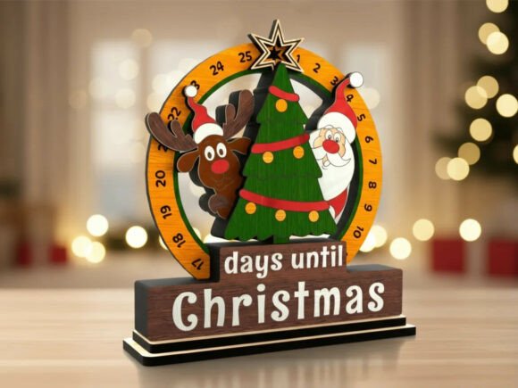 Download Christmas Countdown Calendar Laser Cut - Laser Collection