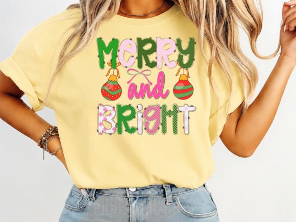 Download Merry and Bright Christmas Preppy Shirt - Merry and bright Collection