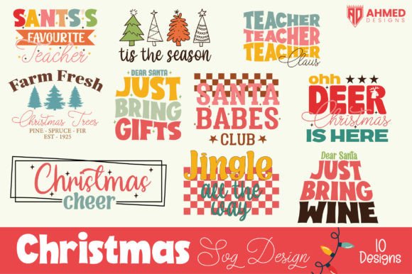 Download Retro Christmas SVG Bundle - Svg bundle Collection