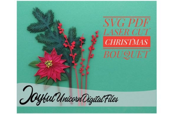 Download Poinsettia SVG Laser Cut Flower - Laser Collection