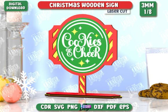 Download Christmas Wooden Sign Laser Cut | CNC - Laser Collection