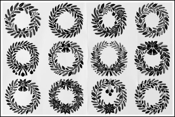 Download Holiday Wreath SVG Bundle for Cricut - Svg bundle Collection