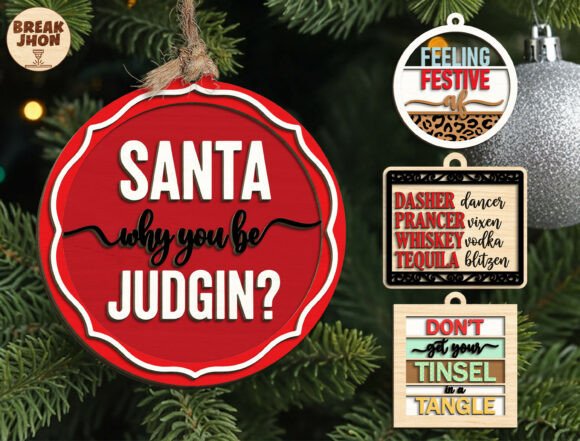 Download Funny Christmas Ornament SVG Bundle - Svg bundle Collection