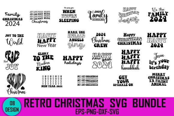 Download Retro Christmas Svg Bundle - Svg bundle Collection