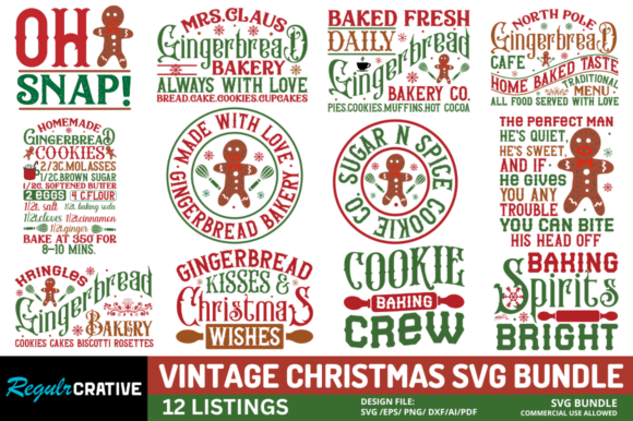 Download Vintage Christmas Svg Bundle - Svg bundle Collection