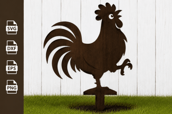 Download Chicken Garden Stake Laser Cut Files - Laser Collection