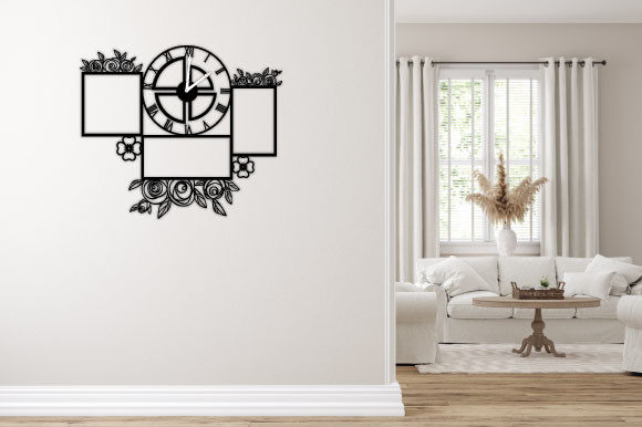 Download Laser Cut Decorative Wall Clock - Laser Collection