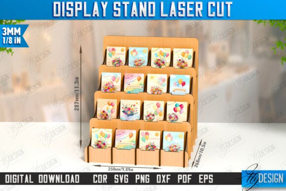 Download Display Stand Laser Cut | Craft | CNC - Laser Collection