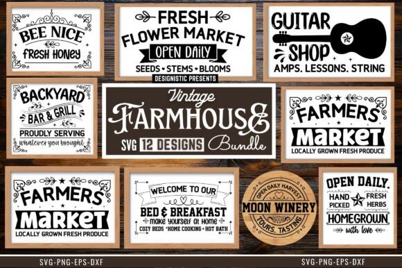 Download Vintage Farmhouse SVG Bundle - Svg bundle Collection