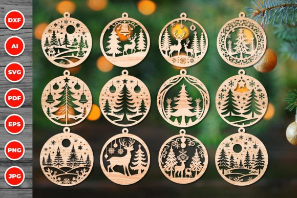 Download Christmas Ornament Laser Cut Svg Bundle - Svg bundle Collection