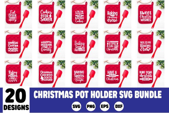 Download Christmas Pot Holder SVG Bundle - Svg bundle Collection