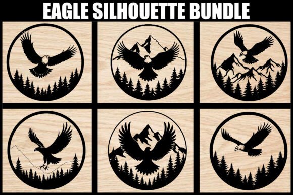 Download Eagle Silhouette SVG Bundle - Svg bundle Collection