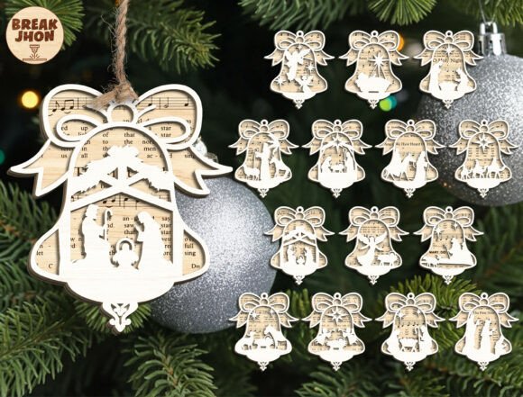 Download Christian Christmas Ornament Laser Cut - Laser Collection