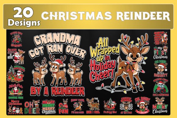 Download Christmas ReinDeer SVG Bundle - Svg bundle Collection