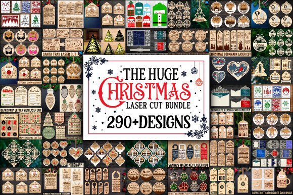 Download Huge Christmas Laser Cut Bundle - Laser Collection