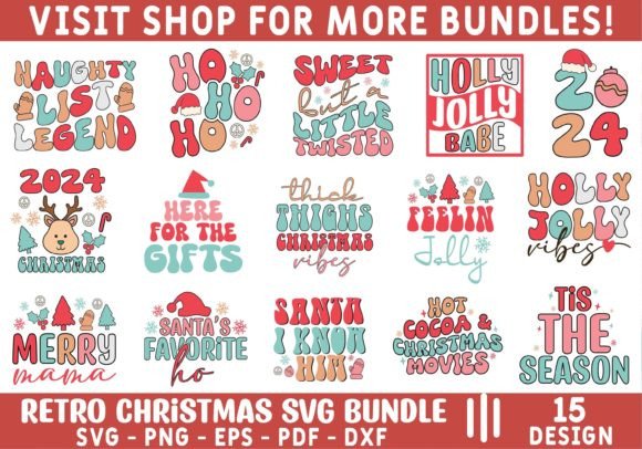 Download Retro Christmas Svg Bundle - Svg bundle Collection