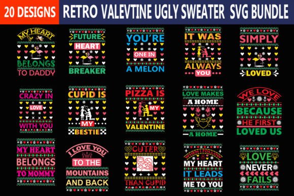 Download Valentine UGLY SWEATER Svg BUNDLE - - Svg bundle Collection