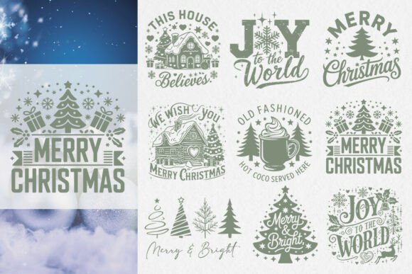 Download Vintage Christmas SVG Bundle - Svg bundle Collection