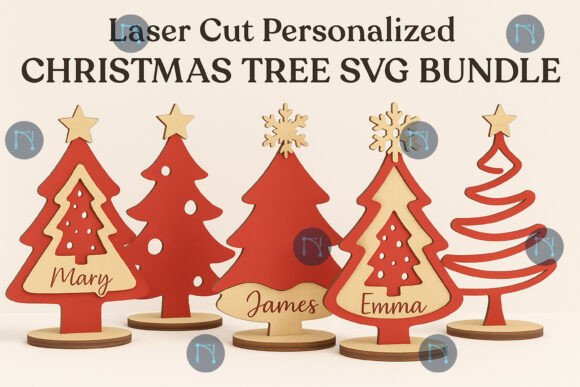 Download Personalized Christmas Tree SVG Bundle - Svg bundle Collection