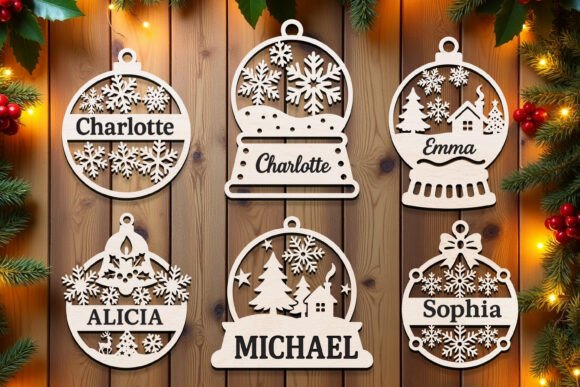Download Laser Cut Christmas Ornaments SVG Bundle - Svg bundle Collection