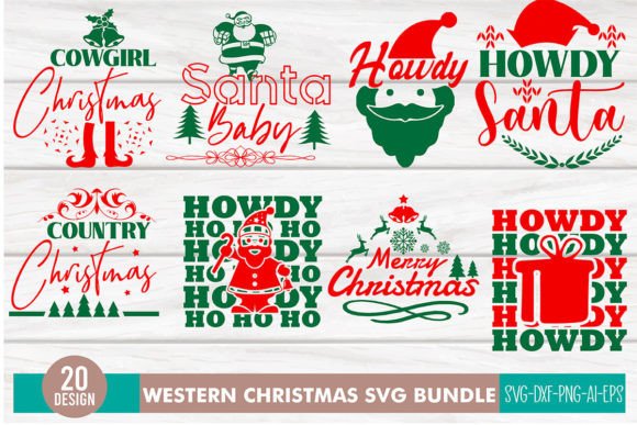 Download WESTERN CHRISTMAS SVG BUNDLE - Svg bundle Collection