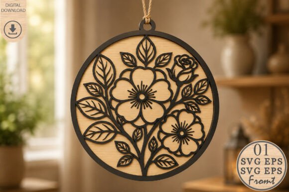 Download Floral Laser Cut File SVG - Laser Collection