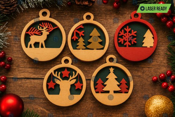 Download Christmas Decor Laser Cut SVG Bundle - Svg bundle Collection