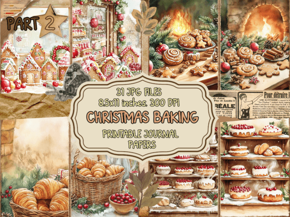 Download Christmas Baking Journals Pages P2 - Premium Resources