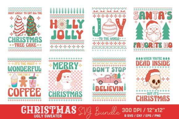 Download Christmas Ugly Sweater SVG Bundle - Svg bundle Collection