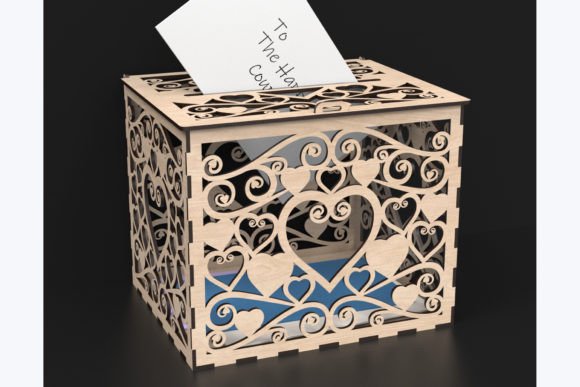 Download Laser Cut Wedding Card Box Svg Files - Laser Collection