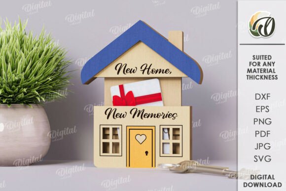 Download Housewarming Gift Card Holder Lasercut - Laser Collection