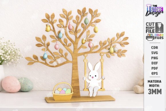 Download Easter Tree Laser Cut | Easter Eggs SVG - Laser Collection