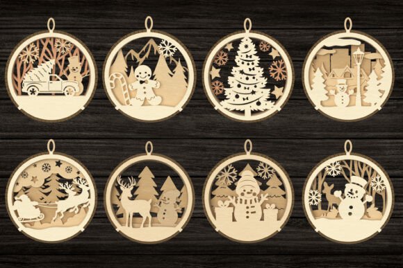 Download Christmas Ornament Laser Cut Bundle - Laser Collection