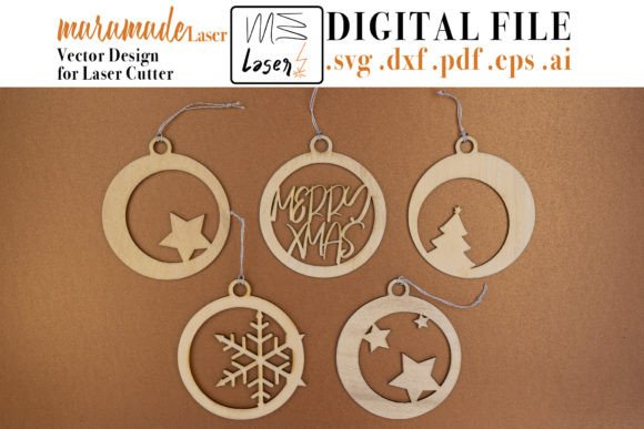 Download Christmas Tree Balls File for Laser Cut - Laser Collection