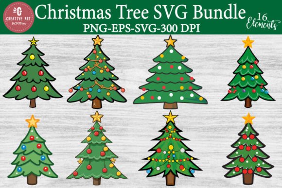 Download 16 Christmas Tree SVG Bundle - Svg bundle Collection