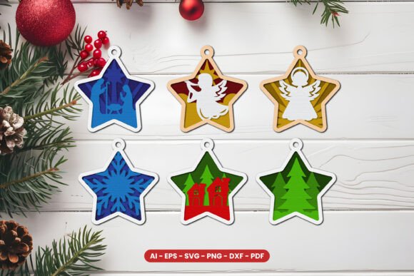 Download Christmas Ornament Lasercut Bundle - Laser Collection