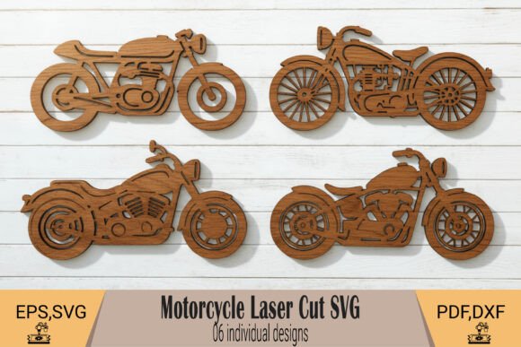Download Motorcycle Laser Cut Wall Art SVG - Laser Collection
